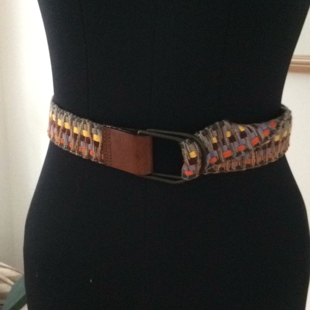 4/$15 SUPER SALE Multicolor Woven D-Ring Belt